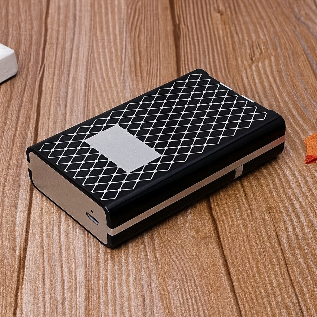 Stylish 2 in 1 USB Rechargeable Cigarette Case with Lighter